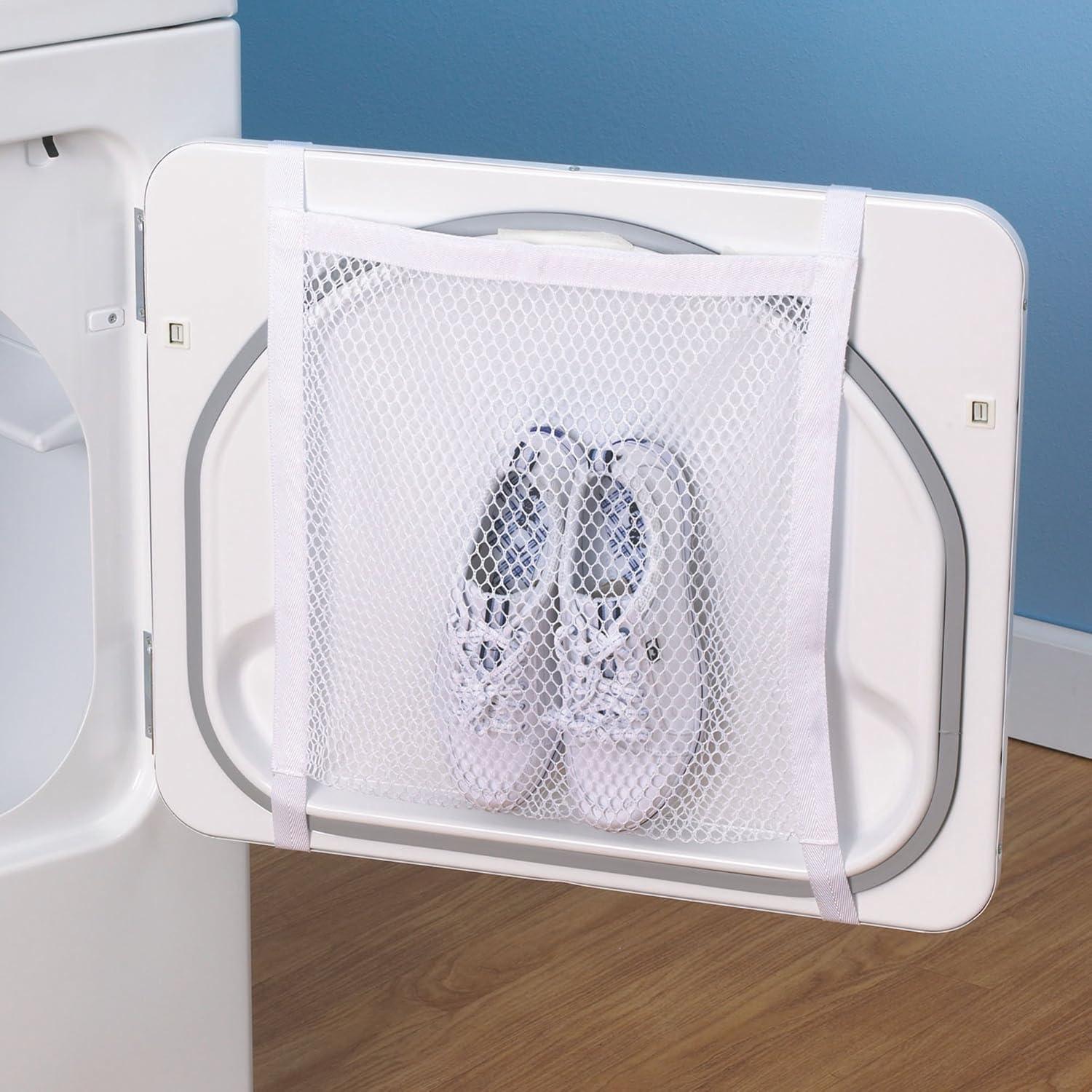 image:imageHousehold Essentials 135 Polyester Sneaker Wash and Dry Bag for Laundry Machines White