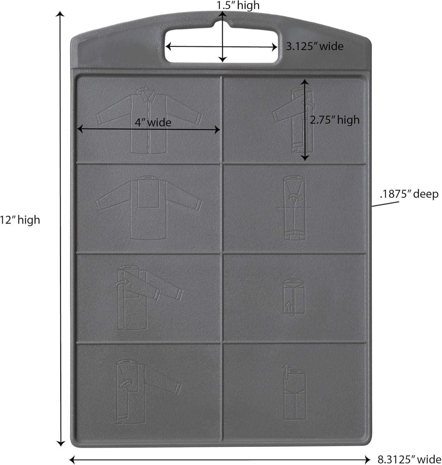 image:imageHousehold Essentials 195 Shirt Folding Board For TShirts Polos And Dress Shirts BlackOne Size