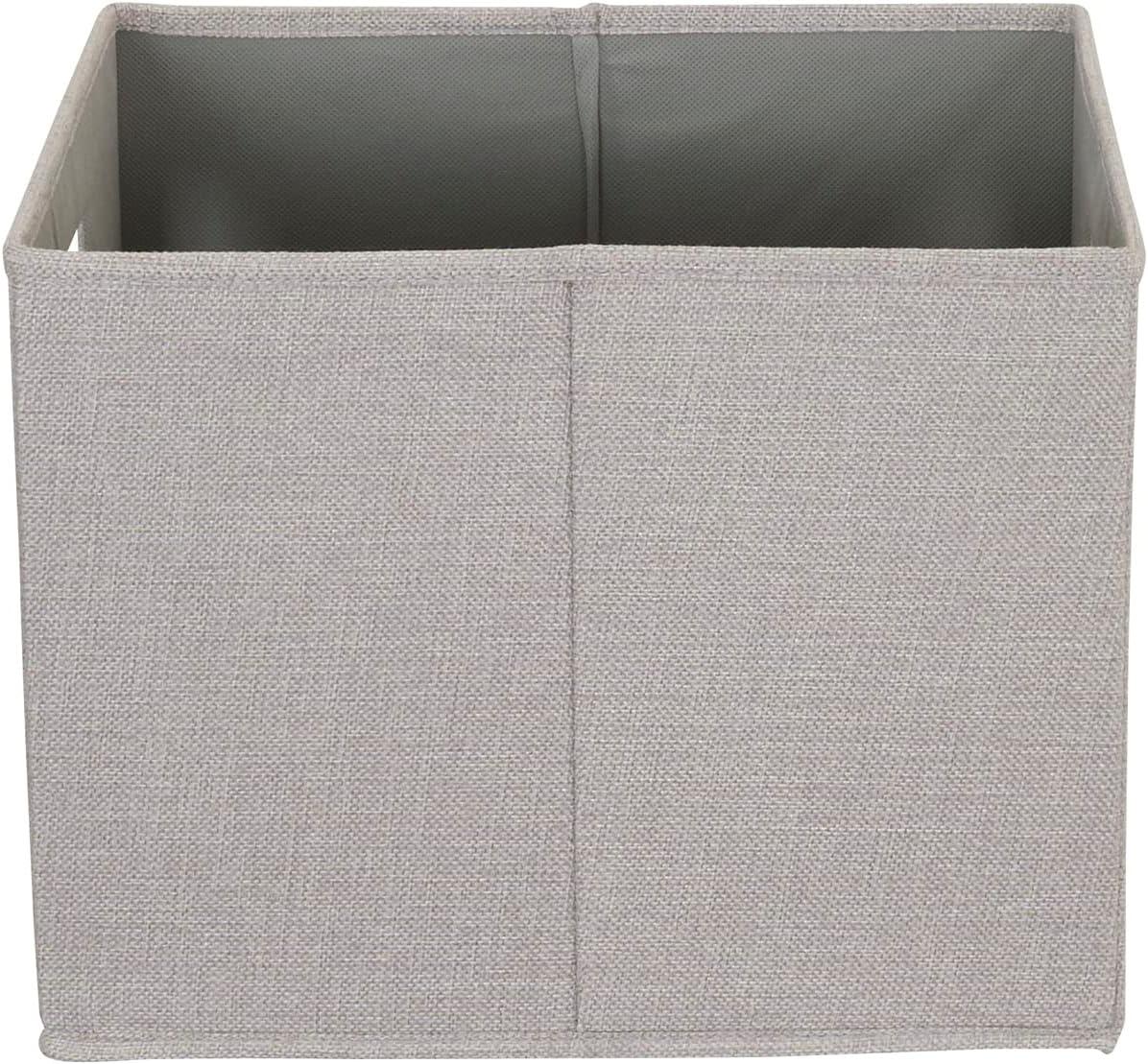 image:imageHousehold Essentials Fabric Storage Bins 2 Piece Set Strong PolyWoven Fabric Sturdy Chipboard Sides