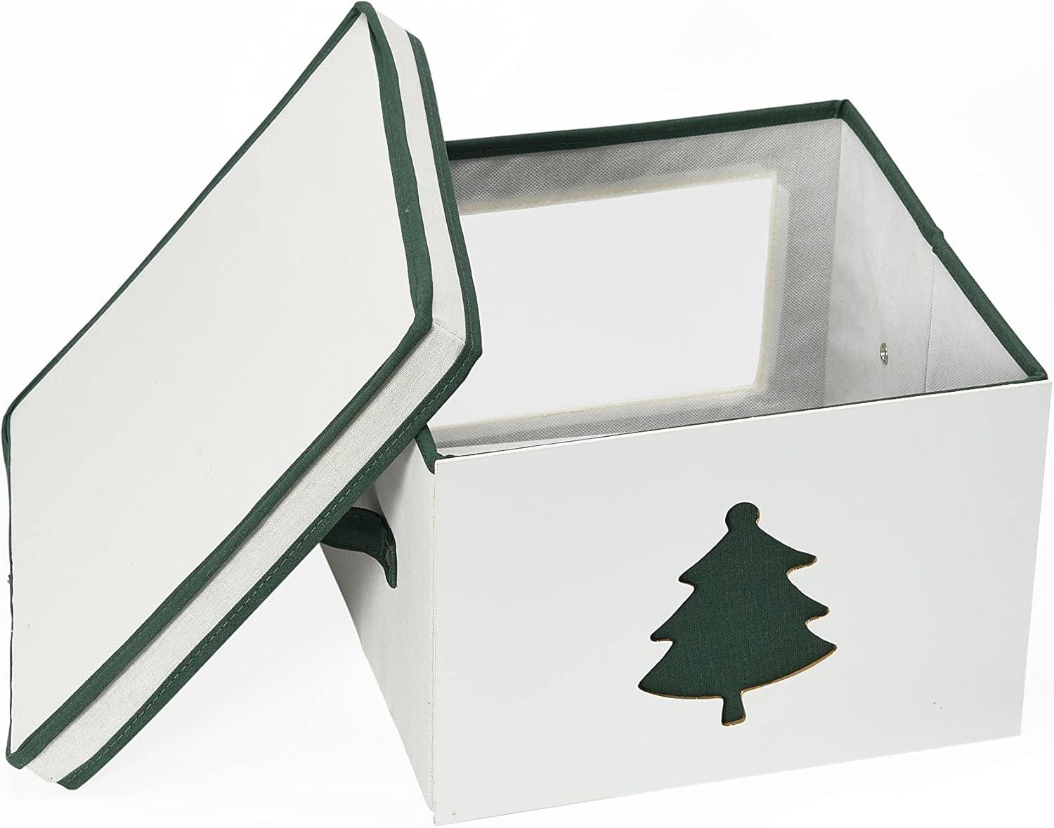 image:imageHousehold Essentials Holiday Storage Box Medium Green Tree