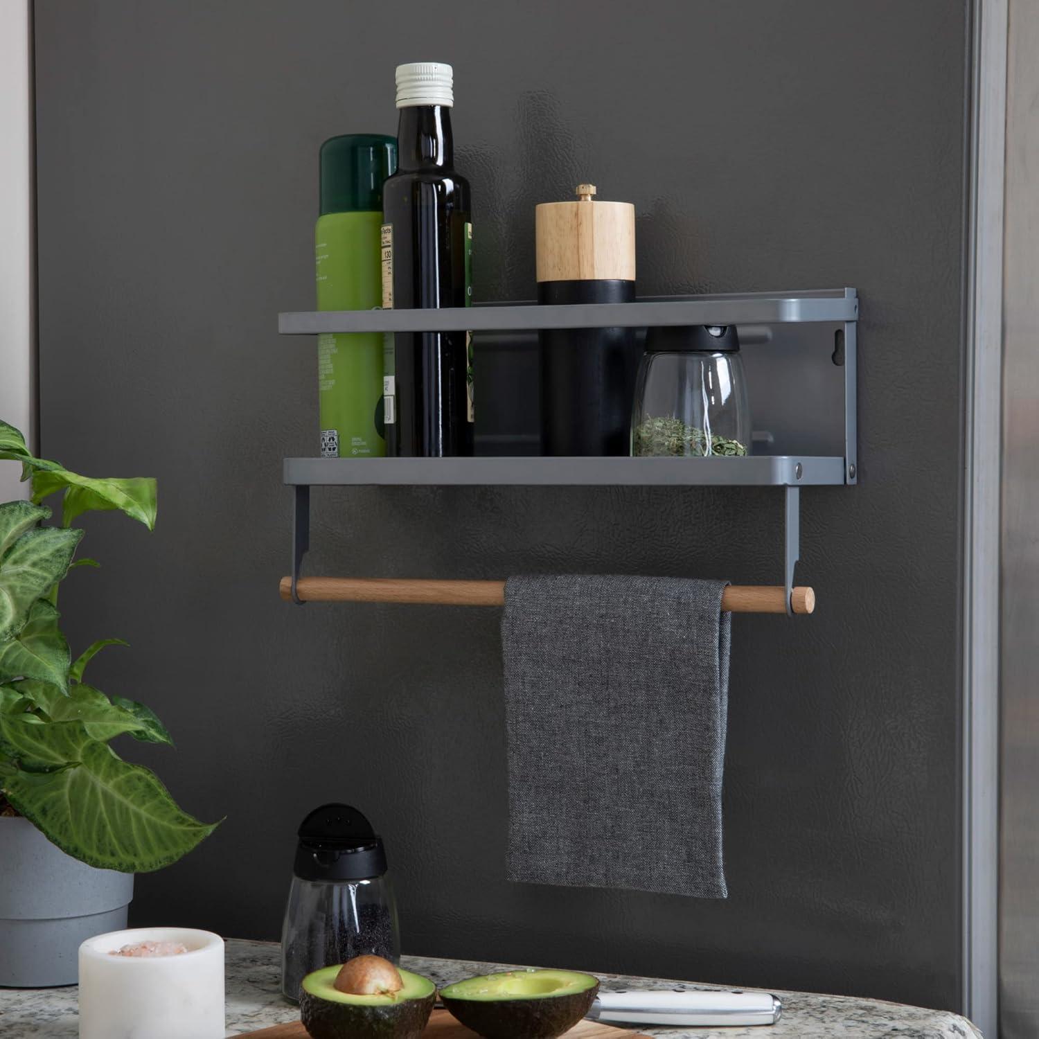 image:imageHousehold Essentials Metal Magnetic Paper Towel Holder WhiteGray