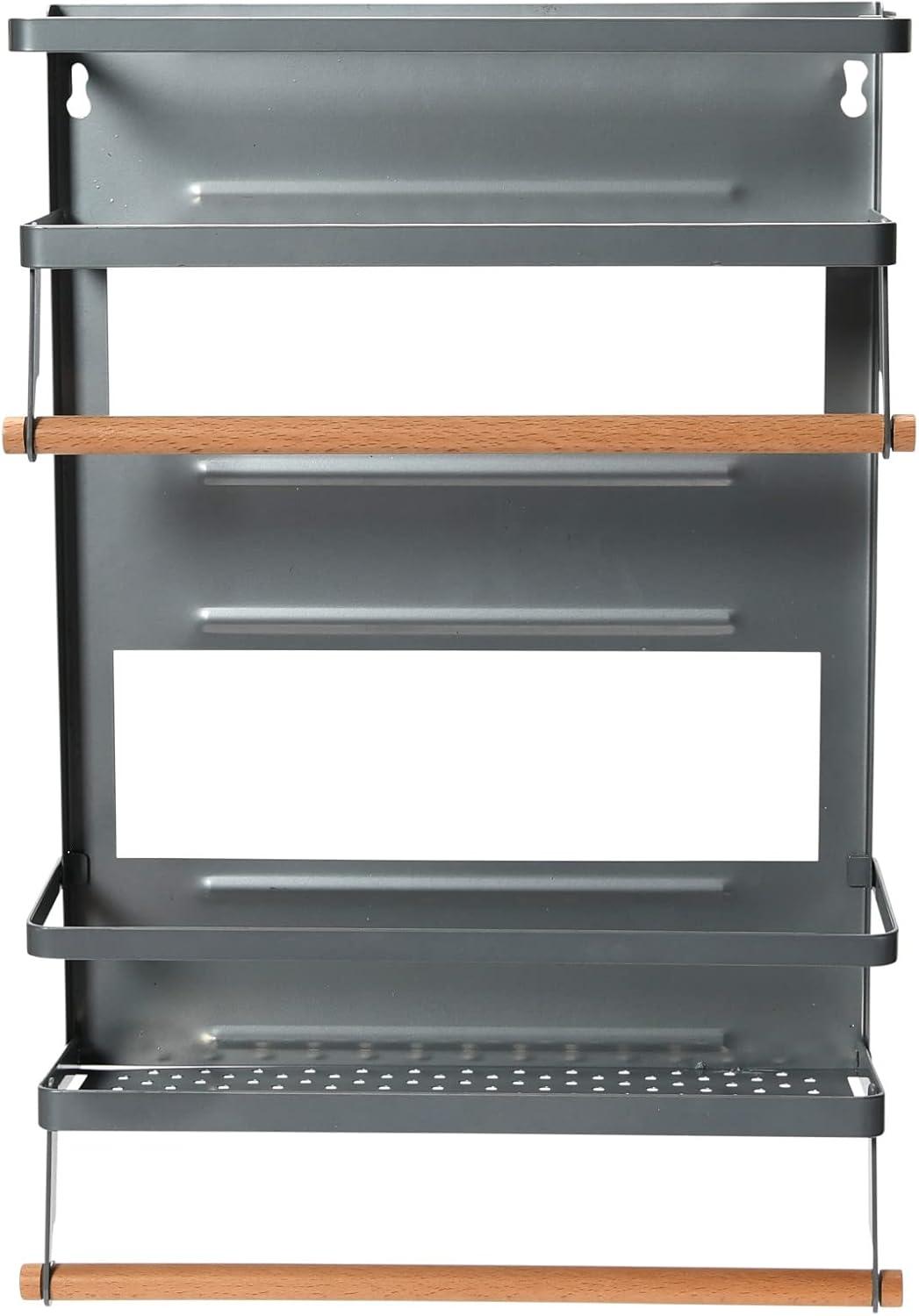 image:imageHousehold Essentials Metal Magnetic Paper Towel Holder WhiteGray