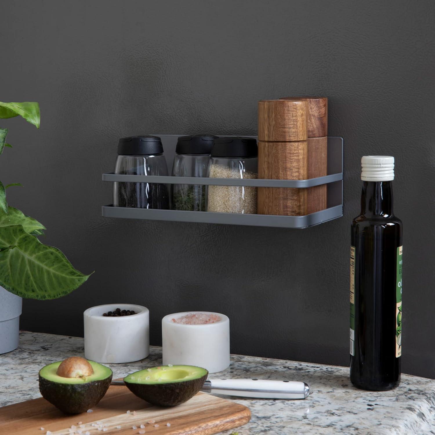 image:imageHousehold Essentials Metal Magnetic Paper Towel Holder WhiteGray
