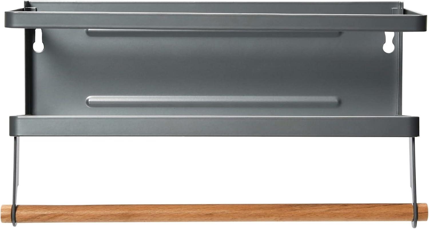 image:imageHousehold Essentials Metal Magnetic Paper Towel Holder WhiteGray