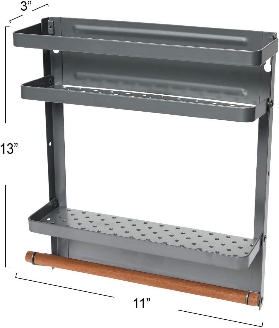 image:imageHousehold Essentials Metal Magnetic Paper Towel Holder WhiteGray