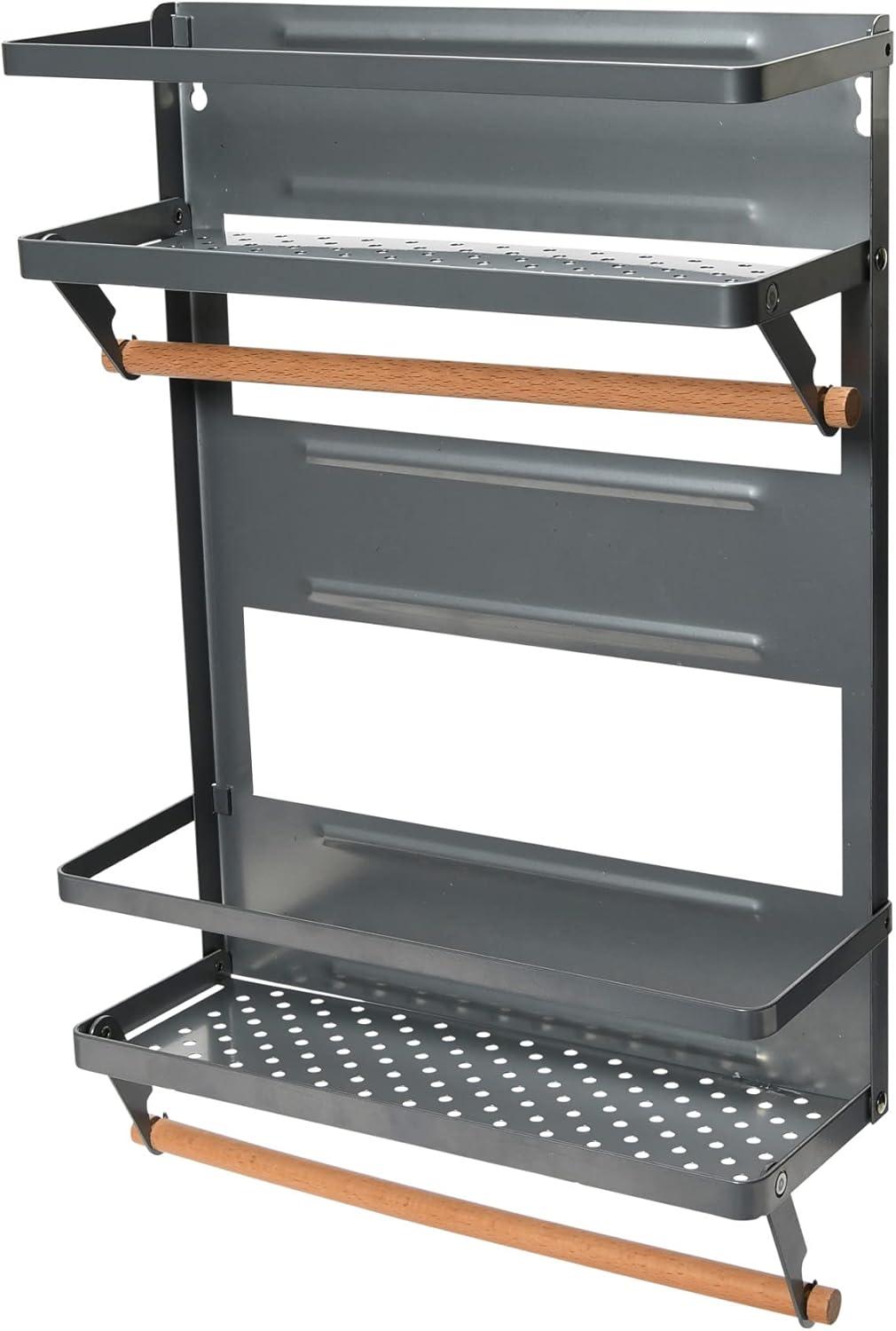 image:imageHousehold Essentials Metal Magnetic Paper Towel Holder WhiteGray