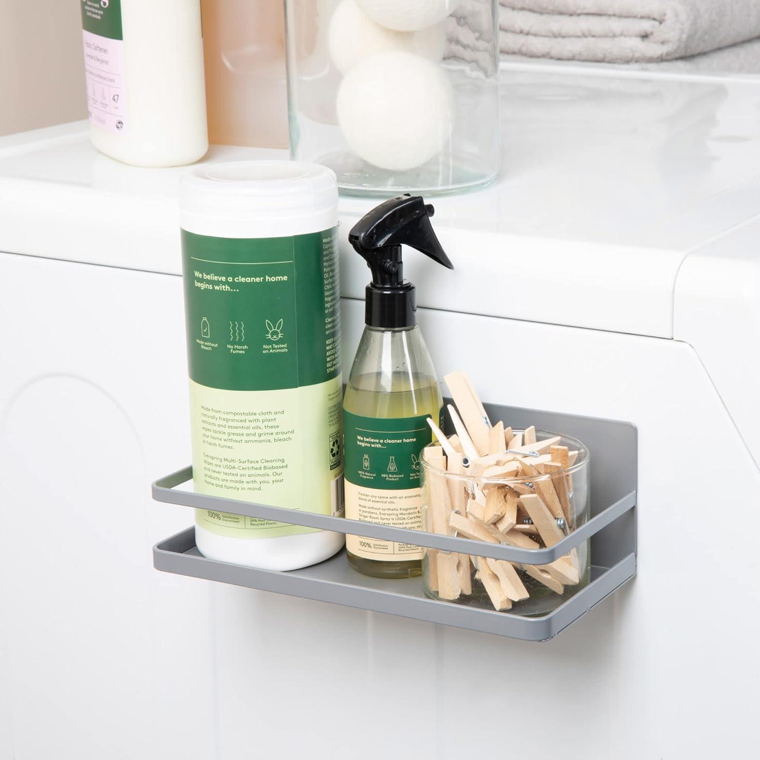 image:imageHousehold Essentials Metal Magnetic Paper Towel Holder WhiteGray