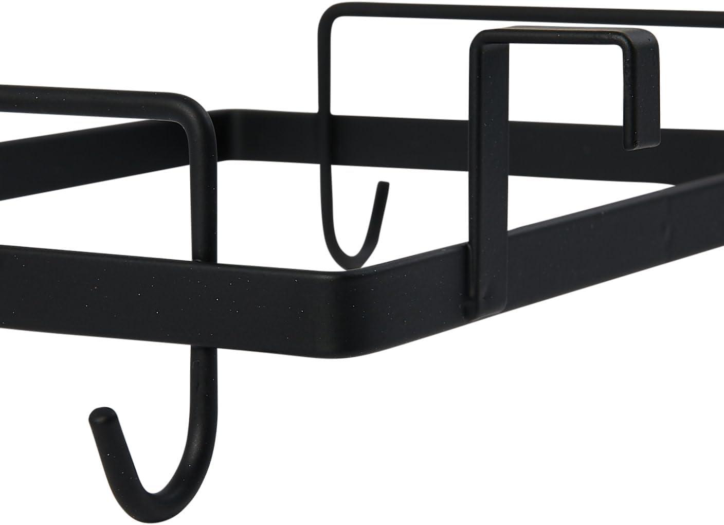image:imageHousehold Essentials Metal Over the Door Trash Bag Holder WhiteBlack