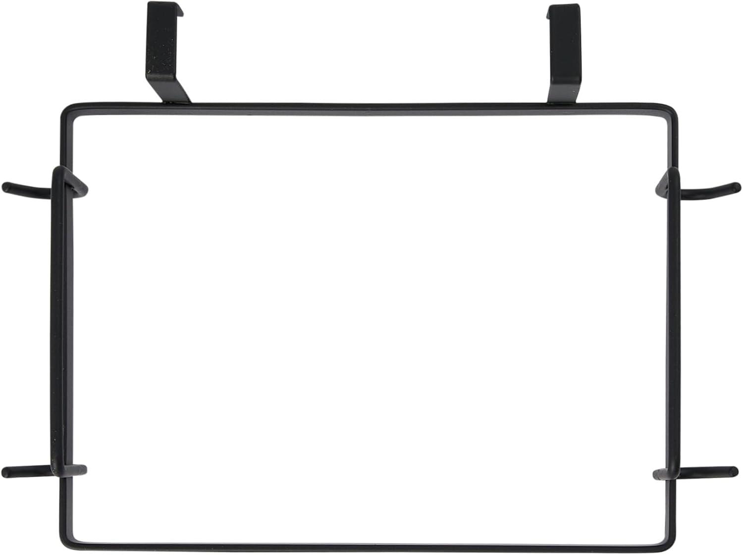 image:imageHousehold Essentials Metal Over the Door Trash Bag Holder WhiteBlack