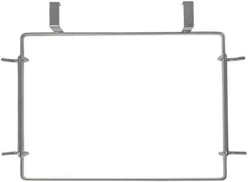 image:imageHousehold Essentials Metal Over the Door Trash Bag Holder WhiteSilver