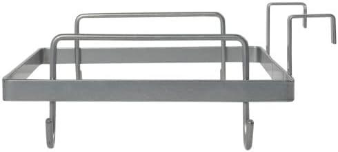 image:imageHousehold Essentials Metal Over the Door Trash Bag Holder WhiteSilver