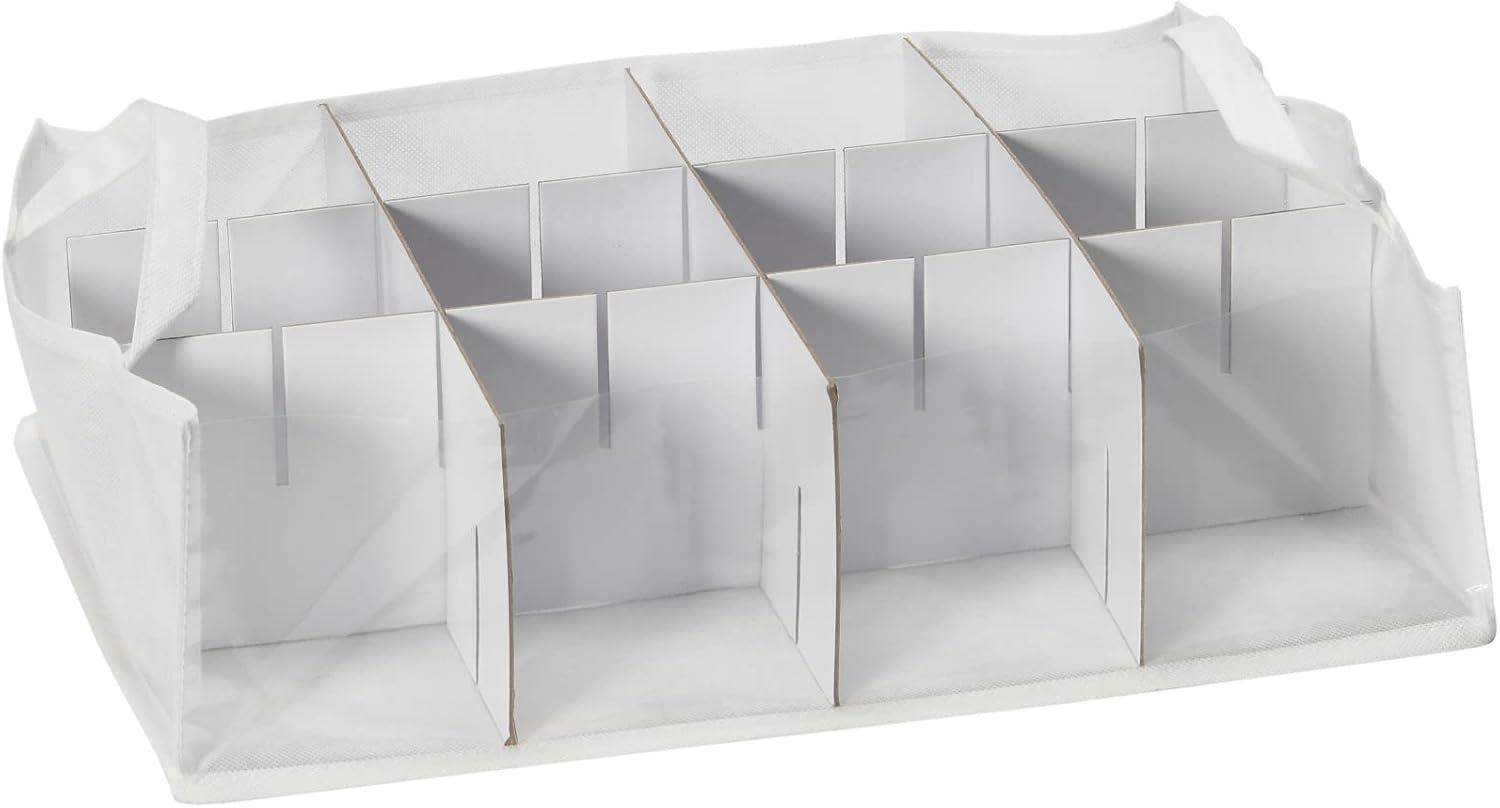 image:imageHousehold Essentials Ornament Storage Chest with 24 Pockets RedNaturalGreen