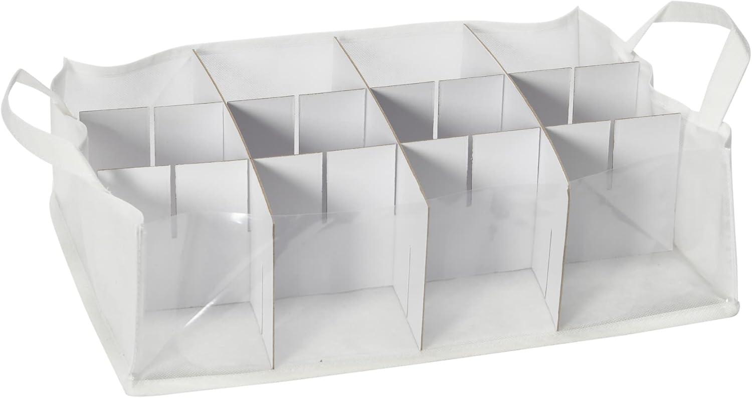 image:imageHousehold Essentials Ornament Storage Chest with 24 Pockets RedNaturalRed