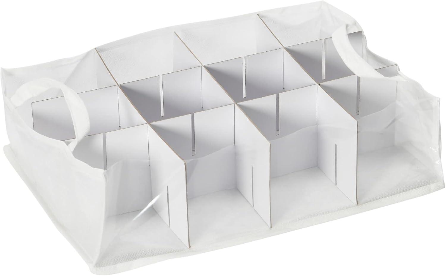 image:imageHousehold Essentials Ornament Storage Chest with 24 Pockets RedNaturalRed