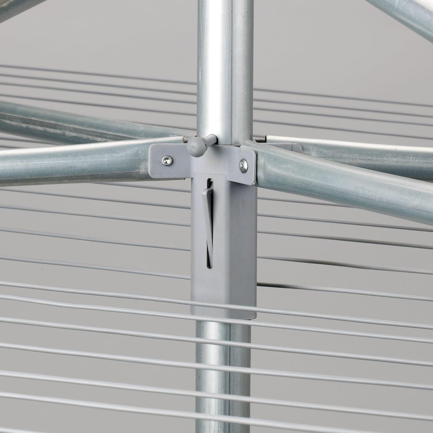 image:imageHousehold Essentials Parallel Clothesline Outdoor Dryer 30 Lines with 210 Feet of Drying Space NoRust Steel210 ft Drying Space