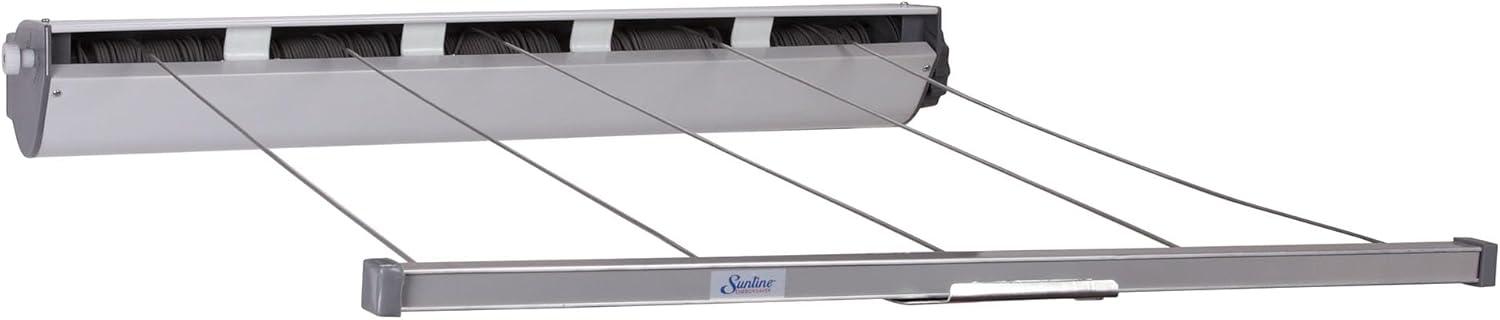 image:imageHousehold Essentials Retractable 5Line Dryer WhiteRetractable Dryer