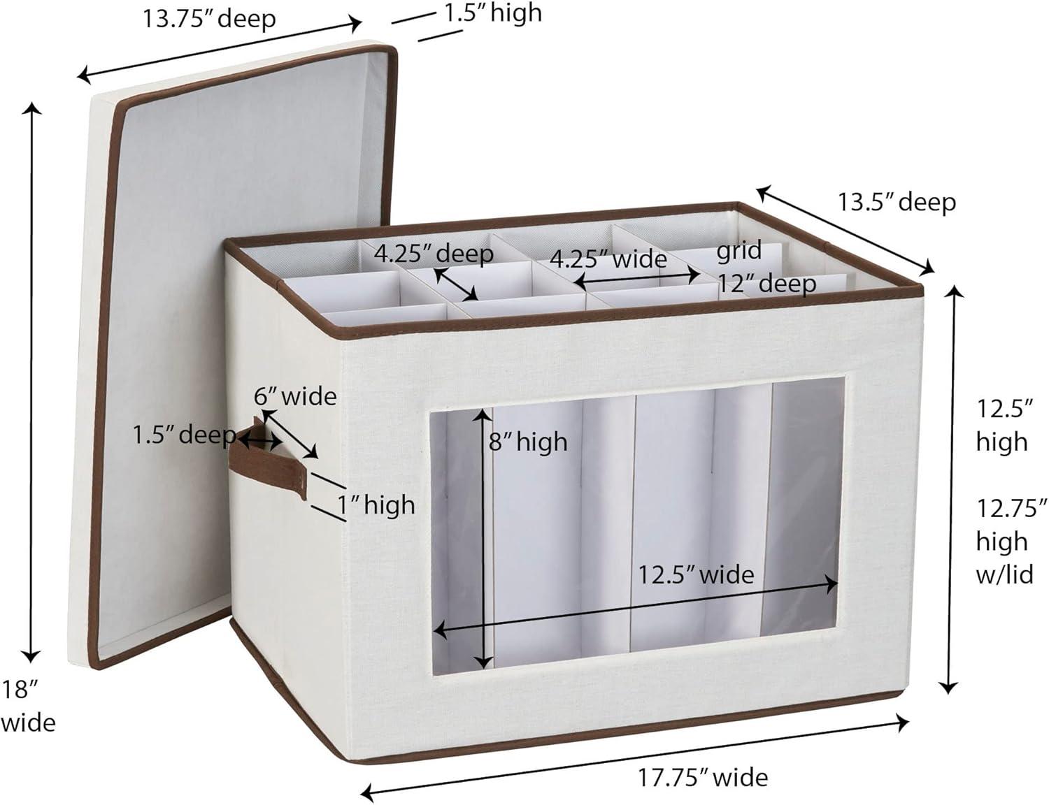 image:imageHousehold Essentials Tall Wine and Bottle Storage Chest GrayNatural