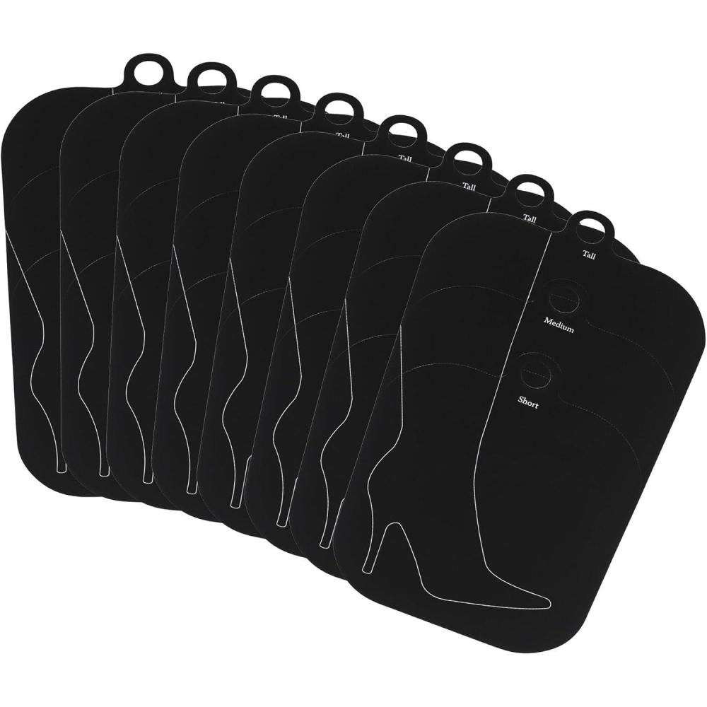 image:imageHousehold Essentials Cedarfresh Boot Shapers 2 Pairs Plastic Boot Inserts Black4 Pair Black