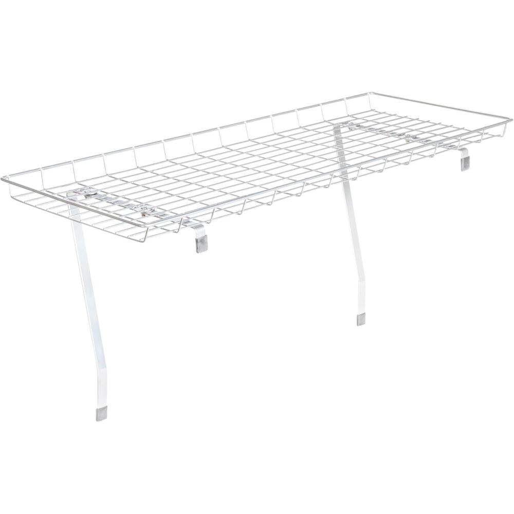 image:imageHousehold Essentials Rear Display OverTheWasher Storage Shelf to Organize and Store Laundry Room Supplies SilverSilver