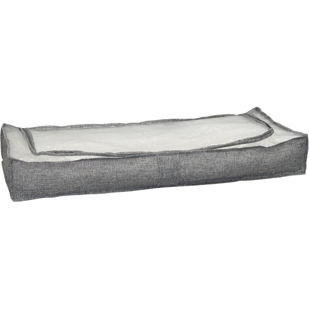 image:imageHousehold Essentials Under Bed Storage Bag 1 Pack Clear PEVA Top and Soft Sides Perfect for Clothes Blankets and MoreGraphite