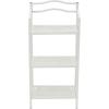 Household Essentials 2-Tier Metal Wall Mount Bathroom Storage Rack, Silver(White)
