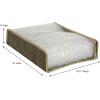 Household Essentials 66612 Sweater Storage Bags | Set of 2 | Coffee Linen,Brown/Clear(Sweater Bags)