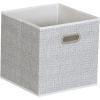 Household Essentials, Black Mix 6 Pack Fabric Storage Bins with Handle(White Mix)