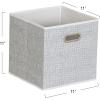 Household Essentials, Black Mix 6 Pack Fabric Storage Bins with Handle(White Mix)