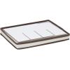Household Essentials Champagne Flute Storage Box, 12 Sturdy Compartments, Windowed Front Panel, 2 Riveted Handles, Foldable and Stackable Storage Box, Gray(Natural)