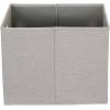 Household Essentials Fabric Storage Bins 2 Piece Set, Strong Poly-Woven Fabric, Sturdy Chipboard Sides