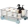 Household Essentials Glidez Multipurpose Chrome-Plated Steel Pull-Out/Slide-Out Storage Organizer for Cookware and Bakeware – Fits Standard Size Cabinet or Shelf, Chrome(Single Tier)