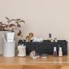 Household Essentials Handwoven Paper Rope Rectangular Storage Basket, Black(Black Paper Rope)