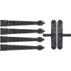 Household Essentials Hinge IT Premium Carriage House Handle & Hinge, Black Garage Door Magnet, 4 Hingle 2 Handles (Pack of 1)(Pack of 1)