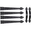 Household Essentials Hinge IT Premium Carriage House Handle & Hinge, Black Garage Door Magnet, 4 Hingle 2 Handles (Pack of 1)(Pack of 1)