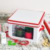 Household Essentials Holiday Storage Box, Medium, Red Candy Cane