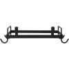 Household Essentials Metal Over the Door Trash Bag Holder, White(Black)