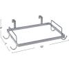 Household Essentials Metal Over the Door Trash Bag Holder, White(Silver)