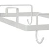 Household Essentials Metal Over the Door Trash Bag Holder, White(White)
