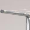 Household Essentials Steel Outdoor Clothesline Single T-Post, Silver(Two Piece)