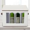 Household Essentials Tall Wine and Bottle Storage Chest, Gray(Natural)