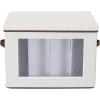 Household Essentials Tall Wine and Bottle Storage Chest, Gray(Natural)