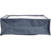Household Essentials Under Bed Storage Bag 1 Pack, Clear PEVA Top and Soft Sides, Perfect for Clothes, Blankets and More(Denim)
