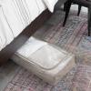 Household Essentials Under Bed Storage Bag 1 Pack, Clear PEVA Top and Soft Sides, Perfect for Clothes, Blankets and More(Latte)