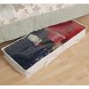 Household Essentials Under Bed Storage Bag 1 Pack, Clear PEVA Top and Soft Sides, Perfect for Clothes, Blankets and More(Natural)