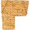 Household Essentials Wicker Stair Basket with Handles, Handwoven Water Hyacinth, Sits on Two Stairs, Lightweight and Coated for Moisture Protection, Eco-Friendly(Water Hyacinth)