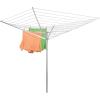 Household Essentials 17130-1 Rotary Outdoor Umbrella Drying Rack | Aluminum | 30-Lines with 210 ft. Clothesline,Silver(73.0″L x 73.0″W x 72.0″H)