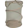 Household Essentials 2027-1 Pop-Up Collapsible Mesh Laundry Hamper | Charcoal(Beige)