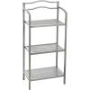 Household Essentials 2-Tier Metal Wall Mount Bathroom Storage Rack, Silver(Silver)