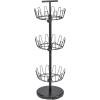 Household Essentials 3-Tier Shoe Storage Tree, Matte Black(Matte Black)