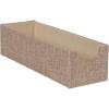 Household Essentials Grey 725-1 Deep Drawer Organizer Box for Storage | 12 in x 4 in x 3.13, Silver(Latte)